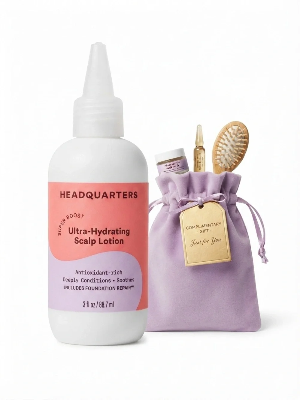 Headquarters Ultra-Hydrating Scalp Lotion 3oz & Beauty Gift Bag 🎁